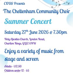 CODS Presents The Cheltenham Community Choir Summer Concert