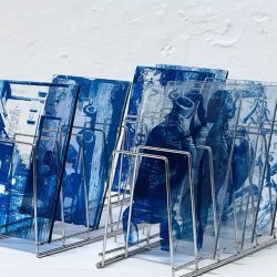 Cyanotype on Glass