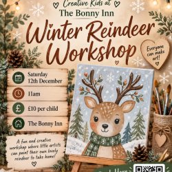 Paint a reindeer at The Bonny Inn