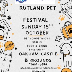 Rutland Pet Festival. Sunday 18th October 2026