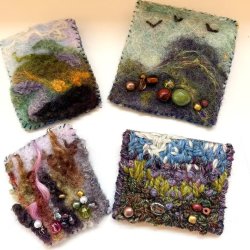 Needle Felted Brooch with Jean Fenton