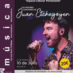 Juan Etchegoyen en Málaga. 4 de Julio 2026, 20hs
