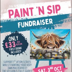 Sip & Paint Fundraiser for 1st Ufton Nervet Scouts