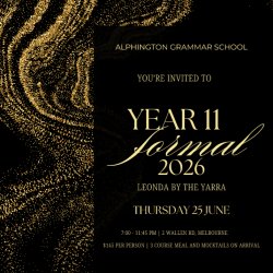 Year 11 Formal 2026