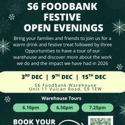 S6 Foodbank Festive Opening Evenings