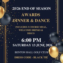 2025/6 End of Season Awards & Dinner