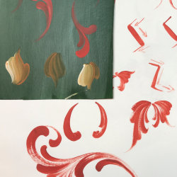 Brush Control with a Round Brush- Foundations in Stroke Work Series Part two - The C and S strokes of Rosemaling