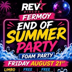 Rev Fermoy End of Summer Disco Foam Party