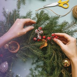 Festive: Wreath Making with Christmas Dinner