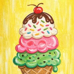 Canvas Painting with Ink and Craft at Copmanthorpe library