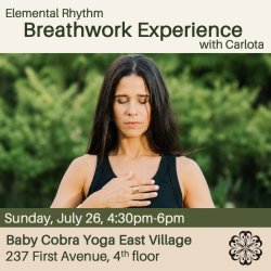 Elemental Rhythm Breathwork Experience with Carlota