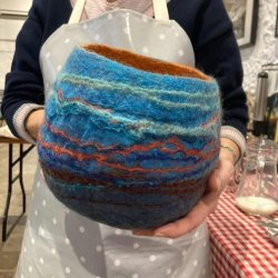 Wet Felted Basket Making Workshop