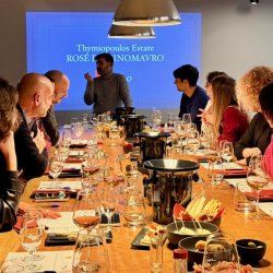 A Greek wine tasting in Brussels.