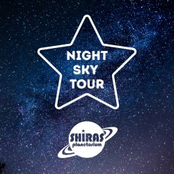 Star logo for Night Sky Tour at the Shiras Planetairum