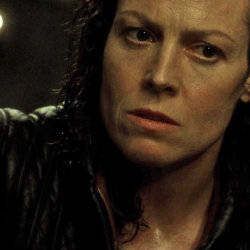 Close up of Ripley's face looking concerned