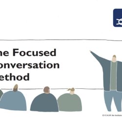 Group Facilitation Methods: Participants clustering post-its to make decisions