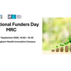 The Uiversity of Birmingham Translational Research Team is hosting a Translational Funders Day foccused on the MRC. The event will be hosted at the PHTA on the 8th September at 10AM.