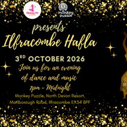 Festival of Dance & Music Calling all community event lovers!  Join us for a vibrant night of music and dance at our first ever Ilfracombe Hafla.  Special performances from Bellydance groups across th