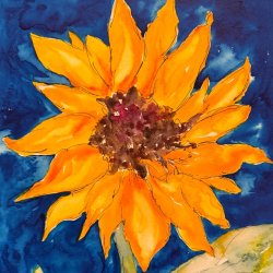 Class | Art with Dana Childs | Sunflower & Sky:  A Watercolor Workshop