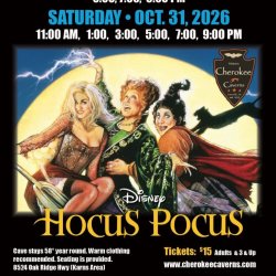Movie in the Cave - Hocus Pocus - October 30th & 31st