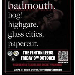 badmouth. + special guests (…don’t blame me for touring)
