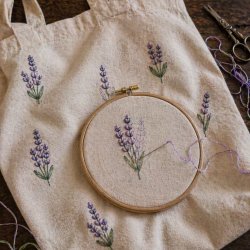 bag artigianale ricamata a mano