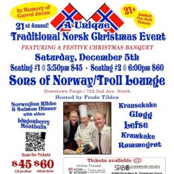 21th Annual Traditional Norsk Christmas Event 2026
