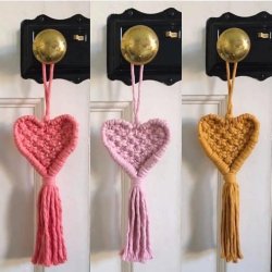 Macrame Heart Hanger