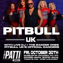 PITBULL UK LIVE AT THE PATTI SWANSEA