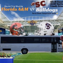 FLORIDA A&M 🐍vs SOUTH🏈CAROLINA (ROUND-TRIP shuttle)FAMU Hard Rock Stadium
