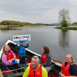 Rowers out on a Sunny Day on the Lake
