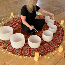 Mellow Mondays using Crystal Singing Bowls