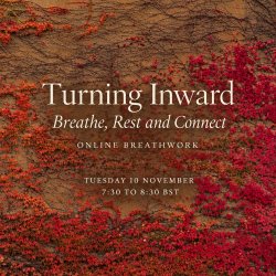 Turning Inward - Breathe, Rest & Connect - Online Breathwork  - Tuesday 10 November