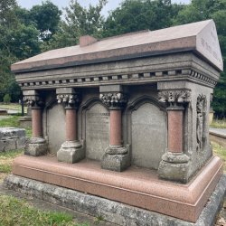 A monument in a cemetery