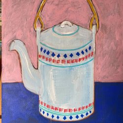 Paint, Prosecco and Scones! Subject: Kettles, teapots and tea cups.