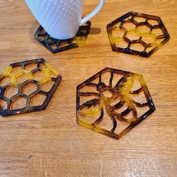 Resin - Make your own Bee 🐝 Coaster set