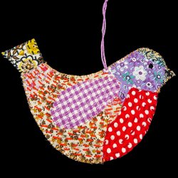 Folksy Sashiko Robin