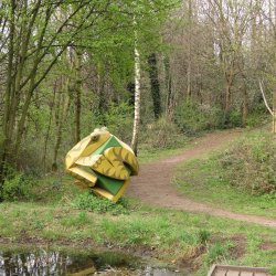 Sunnybank Nature Reserve - Frog sculpture - photo credit Sarah Sidgwick