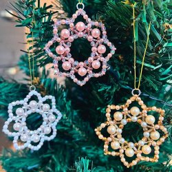 Beaded Snowflakes