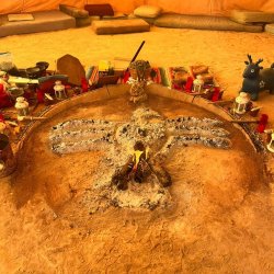 Four Tobacco Tipi Circle