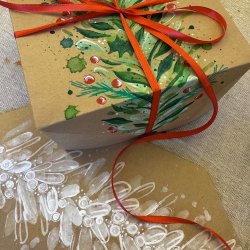 Hand Painted Gift Wrapping
