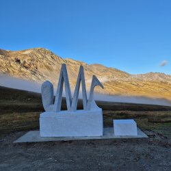 Inaugurazione della scultura "Battito dello Stelvio"