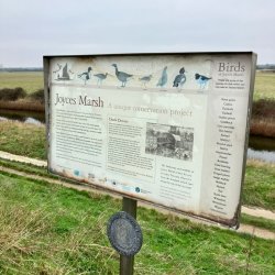 Lauriston Farm Walk Sign of Joyces Marsh - Credit @Chris Harvey