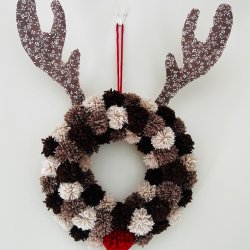 Crafternoon tea - Reindeer Wreath