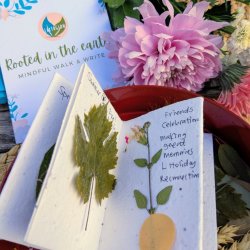 A Little Book of Autumn Pressed Botanicals, Zine Folding & Tea 秋分  ·  Autumn Equinox