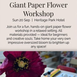 Afternoon Tea with Giant Flower Workshop