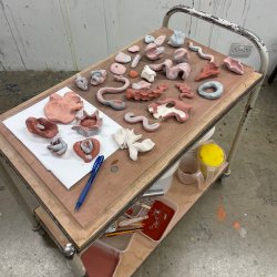 Fresh Fruit Workshop: sooooooft play (hard work?): A porcelain handbuilding workshop
