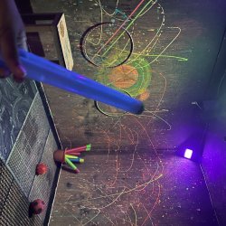 Neon Splatter session @ The Paint Patch Age 11-16 A session for Neurodivergent Teens