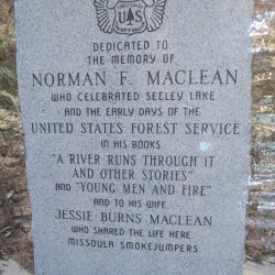 Norman F. Maclean monument