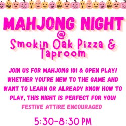 Mahjong Night at Smokin'Oak by The East Wind Social
